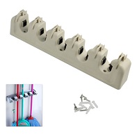 Add a review for: Wall Mounted 5 Rack Kitchen Storage Mop Organizer Holder Brush Broom Hanger Set