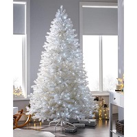 Add a review for: 4 Feet Christmas Tree White Pine Artificial with Stand 100 LED