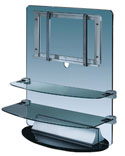 Floating Glass AV Rack and Professional Plasma / LCD Mounting System suitable for upto 42"
