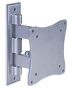 Double Reinforced TFT/LCD Silver Swivel Wall Mount: Suitable only for Vesa compliants 75x75mm / 100x100mm
