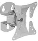 Lorenzo Porsche Designed LCD Silver Swivel Wall Mount: Vesa compliant for 50x50mm / 75x75mm / 100x100mm