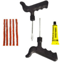 Motorcycle Car Tubeless Tyre Puncture Repair Kit Tire Tool Plug Emergency