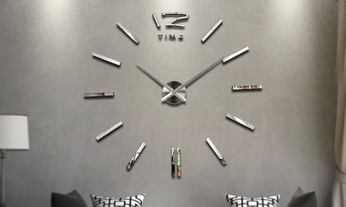 3D Modern Frameless Wall Clocks