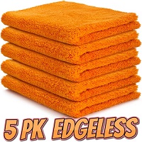 Add a review for: Edgeless Microfibre Cloths x 5 Flawless Microfiber Car Detailing Wash Cloth Pack