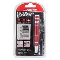 Add a review for: Dekton 9-In-1 Precision Screwdriver Set