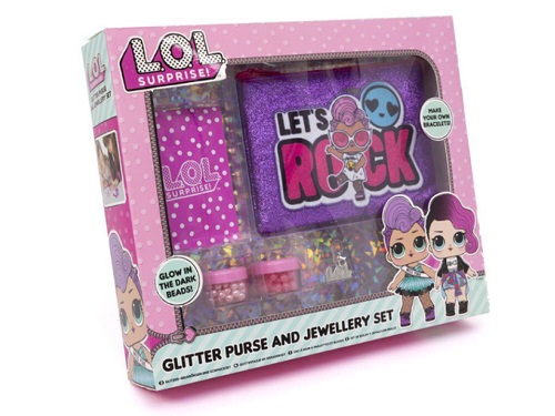 LOL Surprise Glitter Purse and Jewellery Set