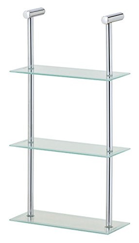 Vivo  3 Tier Glass Wall Rack Shelving Shelves Display Unit Ornaments Highlight Pride Joy