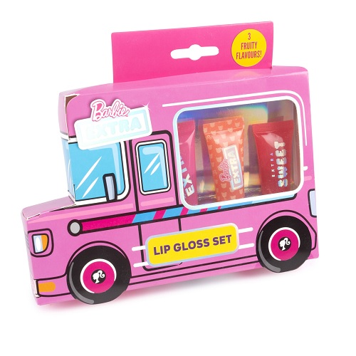 Barbie Doll 3 pk Lip Gloss Balm Barbie Make Up Lips Barbie Gifts Camper Van Box