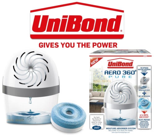 Unibond AERO 360 Moisture Absorber Dehumidifier System Device Or Genuine Refills