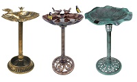 Add a review for: GardenKraft Clam Shell or Solar Lit Bird Bath With Stones or Base Planter Garden