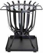 PATIO BRAZIER WITH BARBECUE GRILL