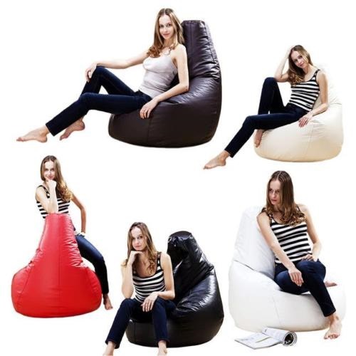 ADULT XXL LARGE GAMER BEANBAG CHAIR SEAT LEATHER BEAN BAG BAGS GAMING GAME POD 