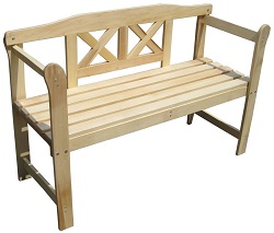 Wooden Outdoor 2 Seat Seater Garden Bench Hardwood Furniture