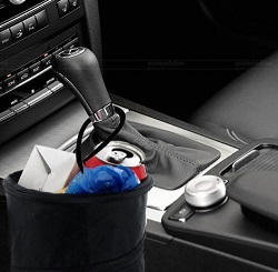 Mini Bin For Car Trash Garbage Rubbish Hanging Collapsible Foldable Waste Basket