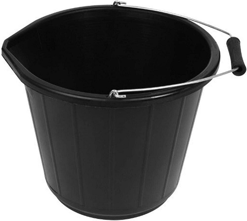 14L / 3 Gallon Builders Bucket Plastic Strong Water Mixing Storage DIY Handle UK