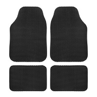 Add a review for: Universal Rubber Car Mat Carbon Luxury Set, Black, 4 Pieces - Front / Back Uber