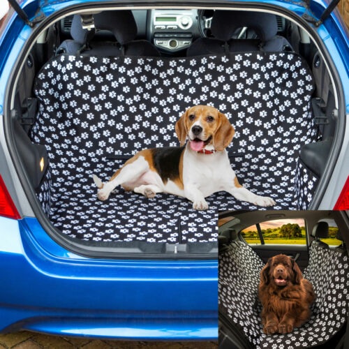 BH060 Paw Car Boot Liner Rear Back Hammock Seat Cover Waterproof Dog Protector Mat