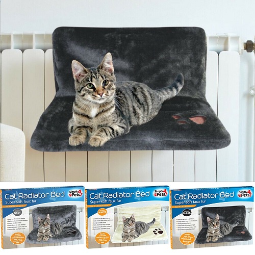 Cat Kitten Hanging Radiator Pet Bed Warm Fleece Basket Cradle Hammock Plush
