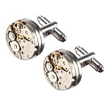 Watch Mens Vintage Watch Movement Shape Cufflinks