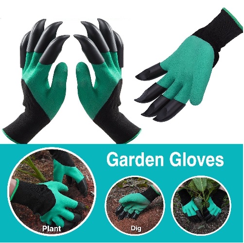 Garden Genie Gloves with Claws on EACH Hand Waterproof Digging Gloves