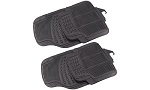 Four Heavy-Duty Universal Fit Rubber Car Mats