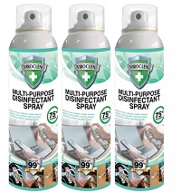 Add a review for: Three- or Six-Pack Multi-Purpose Disinfectant Spray 