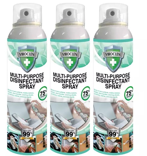 Three- or Six-Pack Multi-Purpose Disinfectant Spray 