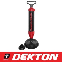 Add a review for: DT30330 Dekton Drain Buster Blaster Clear Unblock Unclog Clean Pipe Super Plunger