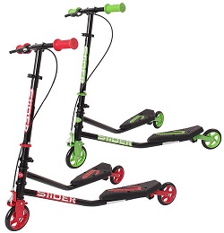 iScoot Slider 3 Wheel Push Scooter Winged Speeder Tri Drifter Kids Boys Girls