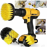  3PC Cleaning Drill Brush Cleaner Tool Electric Power Scrubber Kitchen Bath Car