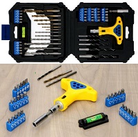 Add a review for: 50Pcs Drill & Bit Set HSS Heavy Duty Screwdriver Bits Wood Metal Masonry Plastic 71975