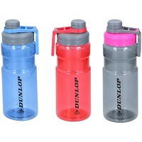 1L DUNLOP Drinking Water bottle Loop Easy Carry Handle Sports Gym Running Office