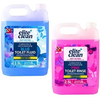 EFG Caravan Toilet Chemical Blue Pink Rinse Fluid Solution Cleaner Caravan Motorhome