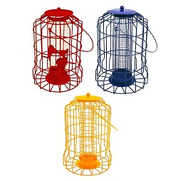 Hanging feeder Squirrel Proof Guard Bird Fat Ball Seed Nut feeding GardenTray