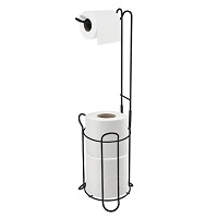 Toilet Paper Roll Holder Floor Free Standing Bathroom Tissue Loo Rolls Storage