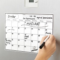 Add a review for: Fridge Magnet Calendar Dry Erase Whiteboard Weekly Monthly Planner To Do List