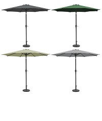 Add a review for: GardenKraft 2.7m Diameter Outdoor Garden Parasol Tilt & Crank Mechanism UV