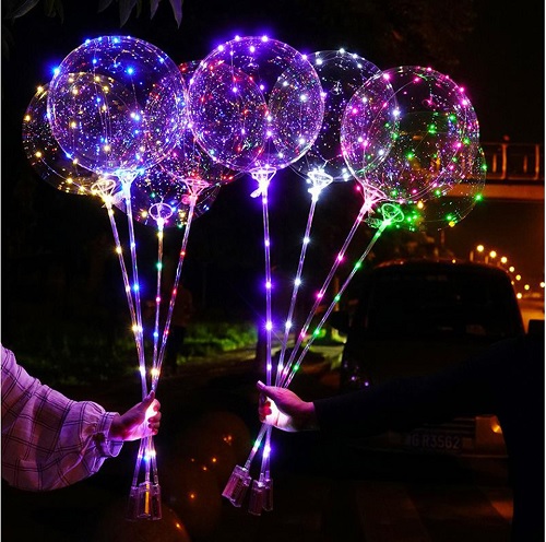 LED Light Up BoBo Balloons with Stick