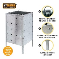 Add a review for: 90L Galvanised Steel Garden Incinerator Outdoor Waste Bin Fire BBQ Burner Leaves