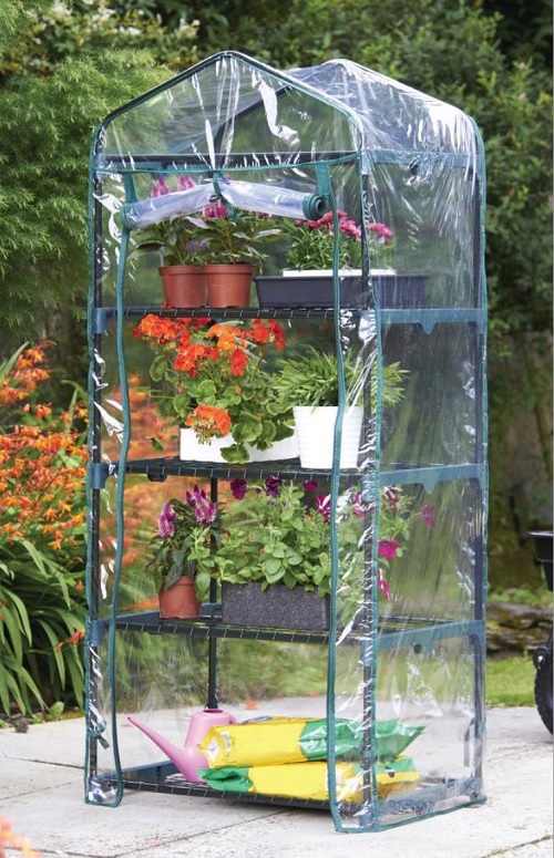 4 Tier greenhouse with shelves
