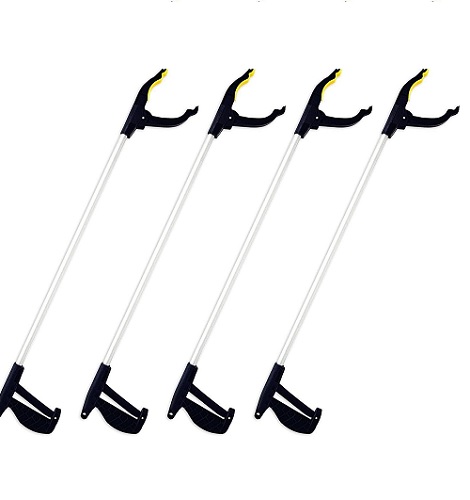 4 X Long Reach Grabber Reacher Litter Picker Helping Hand Held Pick Up Tool