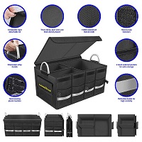 Goodyear Car Boot Multipurpose Organizer Protector Detachable Lid Waterproof