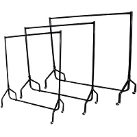 4 feet Heavy Duty Garment Clothes Dress Hanging Rail Rack Display Shop Market Wardrobe