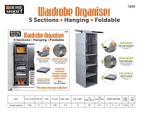  Tier Wardrobe Hanging Organiser