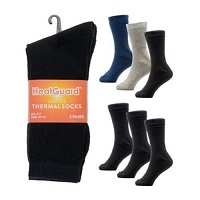 6 Pairs Heatguard Thermal Thick Socks Womens Warm Winter Ski Hiking Cosy