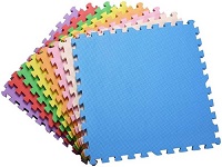 Pack of 18 Interlocking Foam Baby Play Mat, 10mm Thick & Soft Safe EVA Floor Foam Mats for Children,Babies,Toddlers,Kids,Multi Colour