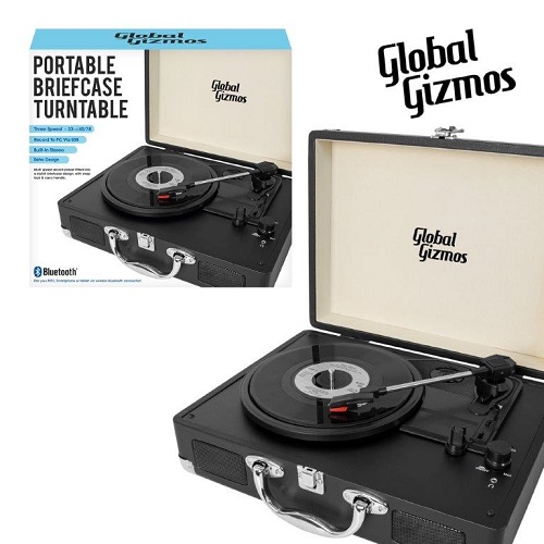 PORTABLE BRIEFCASE TURNTABLE