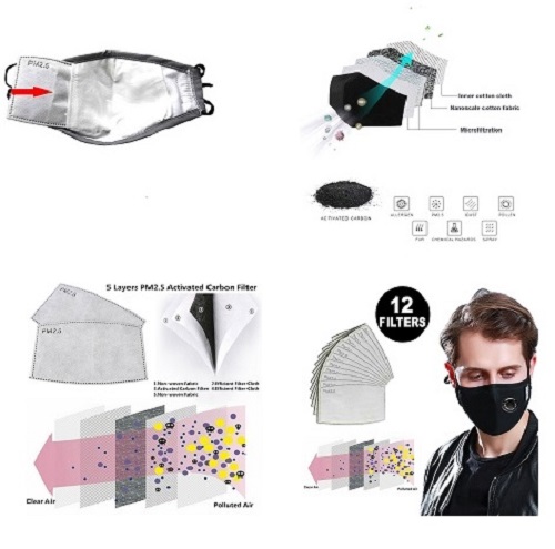 Re-usable Flu Mask with 12 Filters Included