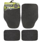 4 Pc Front Rear Black Car Mat Carpet Set Non-Slip Grip Universal Van Mats Uber