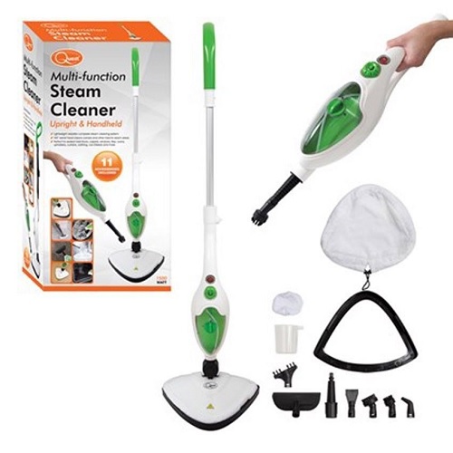 Quest 1500W 11-in-1 Hot Steam Cleaner Mop Handheld Upright Floor Carpet Washer